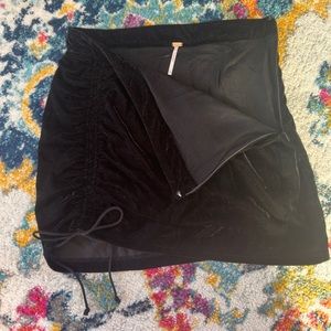 Free People Velvet mini skirt